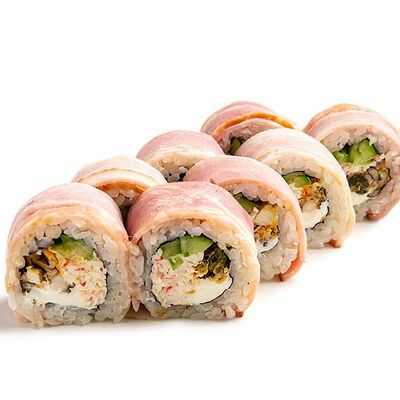 Мидии в Беконе в Некруглая пицца и роллы по цене 520 ₽