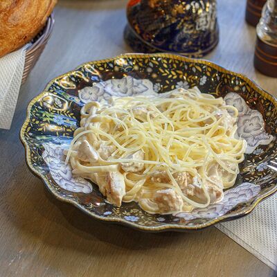 Паста с курицей в Учкудук по цене 605 ₽