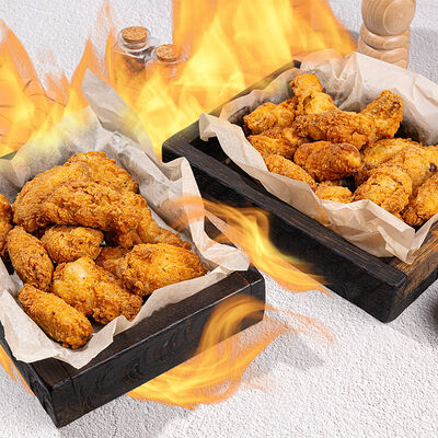 Жгучие куриные крылышки фри 1100 гр в Vivat Pizza по цене 1744 ₽