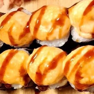 Запеченный маки с лососем в Пицца Рак и Суши по цене 480 ₽