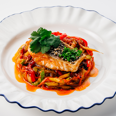 Дикий судак в азиатском стиле в Причал по цене 970 ₽