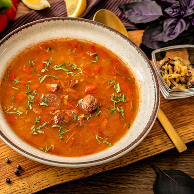 Харчо из говядины в Шампурико Kitchen по цене 520 ₽