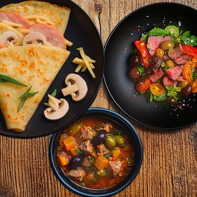 Обед дня Конструктор в Mистер Блин по цене 350 ₽