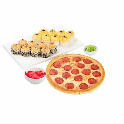 Комбо на двоих с пиццей №1 в СушиWok по цене 979