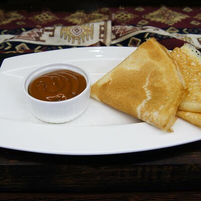 Блинчики с вареной сгущенкой в FastШашлык и Хинкали по цене 100 ₽