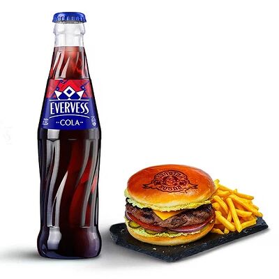 Комбо напиток Evervess, бургер и фри в Золотая вобла по цене 900 ₽