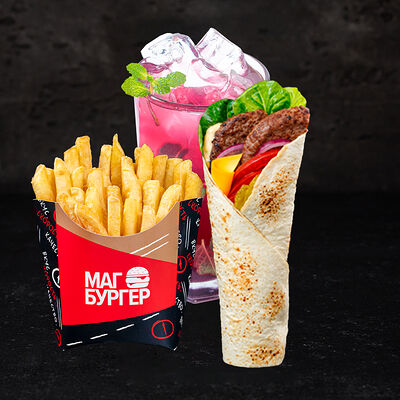 Комбо Шеф ролл и лимонад в Магбургер & Братья Караваевы по цене 495