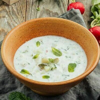 Окрошка на айране в Баклажан в ТЦ 