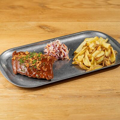 Рёбра поросёнка техас BBQ в 321 Club by Novikov по цене 790