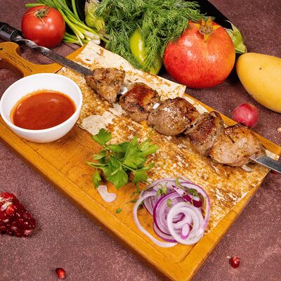 Шашлык из мякоти ягненка в Чичилаки по цене 950 ₽