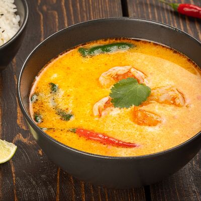 Суп Том ям с креветками, грибами и рисом в Огохого по цене 870 ₽