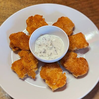 Жареный сулугуни в Суп с котом по цене 520 ₽