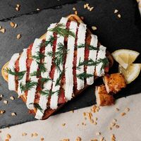 Вафля с курицей в Кruассан