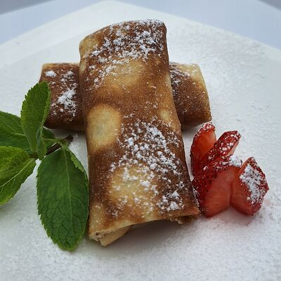 Блинчики с творогомв Smart Cafe по цене 380 ₽