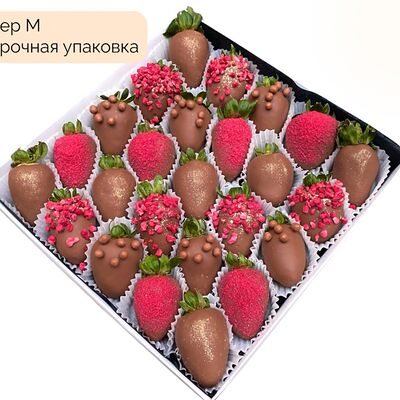 Клубника в молочном шоколаде Charm M в Verria Chocolate - клубника в шоколаде по цене 3000 ₽