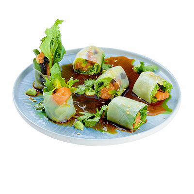 Спринг ролл с лососем в Тануки по цене 470