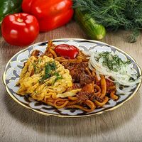 Лагман жареный в Чайхана Плов N1