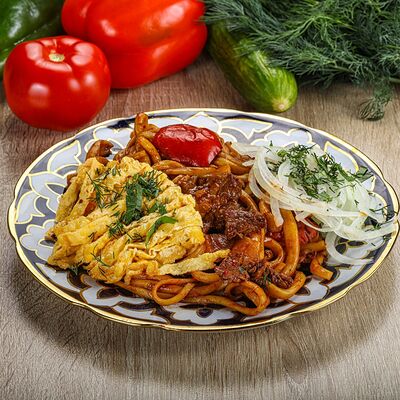 Лагман жареный в Чайхана Плов N1 по цене 627 ₽