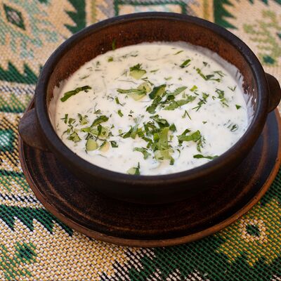 Окрошка из телятины в Грузинский дом марабда по цене 475 ₽