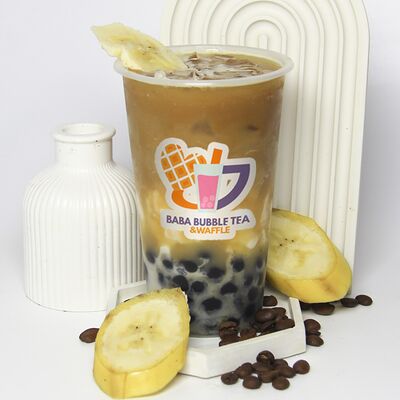 Банановый латте в Baba Bubble Tea & Waffle по цене 469 ₽