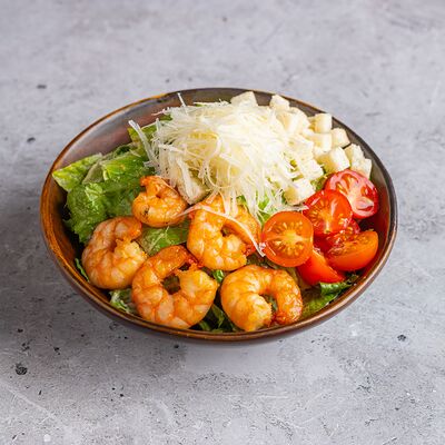 Салат цезарь с креветкамив Бар 108 по цене 770 ₽