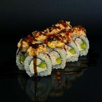 Опаленный ролл с лососем и креветкой в HamsteR