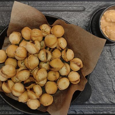 Пельмени жареные по-домашнему в Hungry Wolf Bar по цене 450 ₽