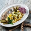 Сельдь с отварным картофелем в Альбатрос по цене 640