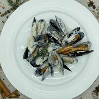 Мидии в сливочном соусе в Кафе Sova