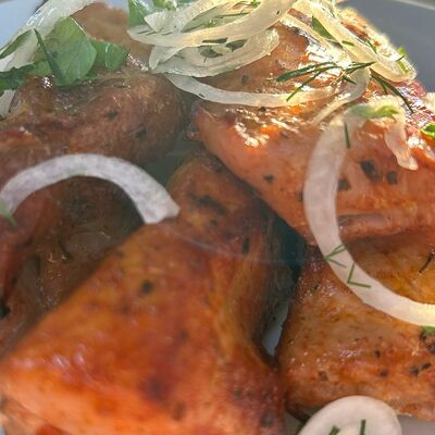 Шашлык из свиного карбонада в Секрет Огонька по цене 220 ₽