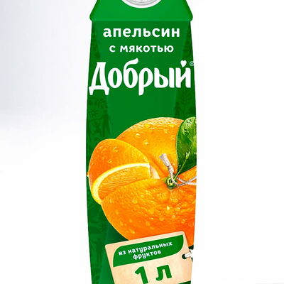 Сок 1 л Апельсин Добрый в ЭкоРолл по цене 312 ₽