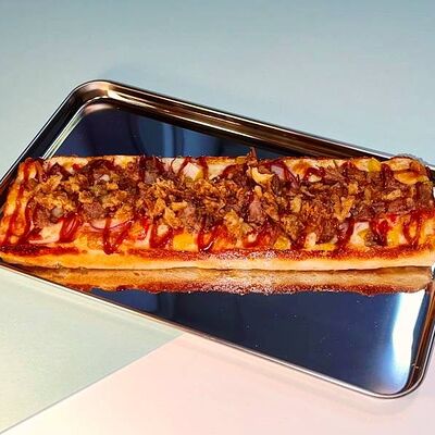 Корейская пицца Рваная говядина в Yum Stix Pizza по цене 560 ₽