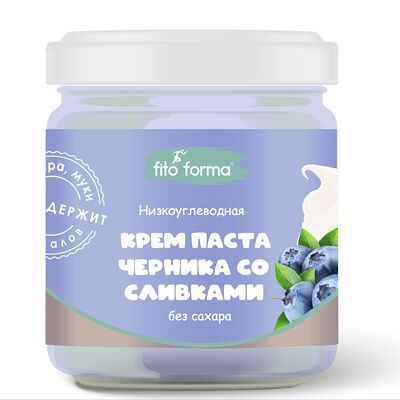 Низкоуглеводная крем-паста Черника со сливками Fito Forma в Ничего лишнего по цене 400 ₽