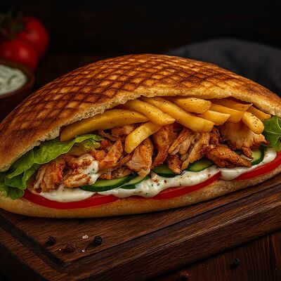 Гирос в булочке в Наш лаваш по цене 500 ₽