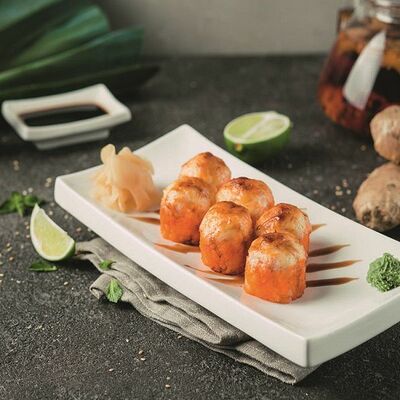 Калифорния запечённая с крабом в Баклажан в ТЦ 