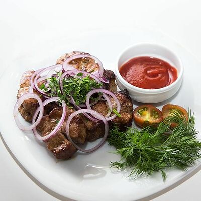 Шашлык из свинины в Кафе на развилке по цене 795 ₽