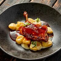 Утиная ножка с клецками из тыквы в Про печь