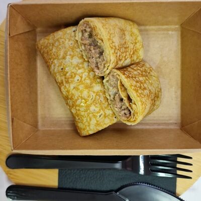 Блинчики домашние с мясом в Домашняя кухня по цене 170 ₽
