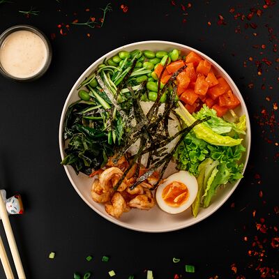 Поке с креветкамив Oji по цене 770 ₽