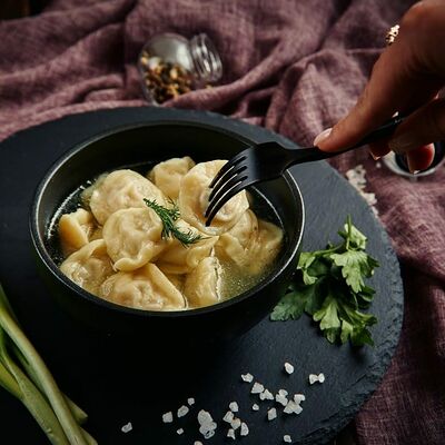 Пельмени с бульоном в Шашлычный двор по цене 448