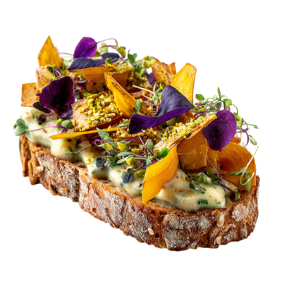 Брускетта со сливочным соусом и чипсами батата в Green Point по цене 480 ₽