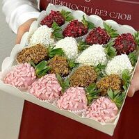 Клубника в шоколаде в наборе Флейм в Chocoboom