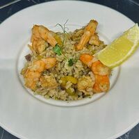 Ризотто с креветкамив Кафе сон у моря