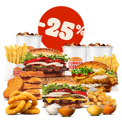 Комбо с Вопперами и Чикен Тар-Тар в Burger King по цене 60 р.