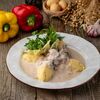 Бефстроганов из говядины с картофельным пюре в Кулинарная лавка Два Гуся по цене 419