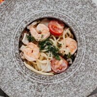 Спагетти с морепродуктами в Пицца паста