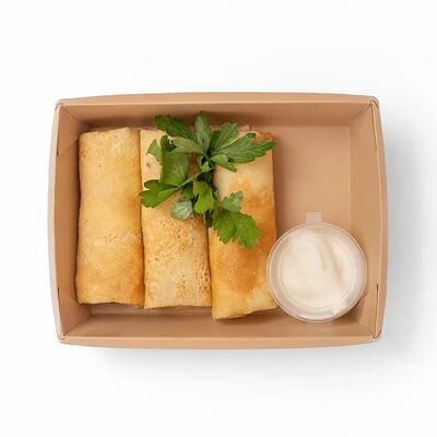 Блинчики с мраморной говядиной и сметаной в Гурмэтика по цене 479 ₽