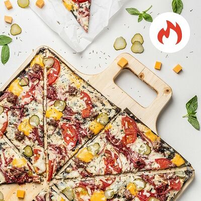 Пицца Блэк бургер_25 см в Amba Pizza по цене 920 ₽