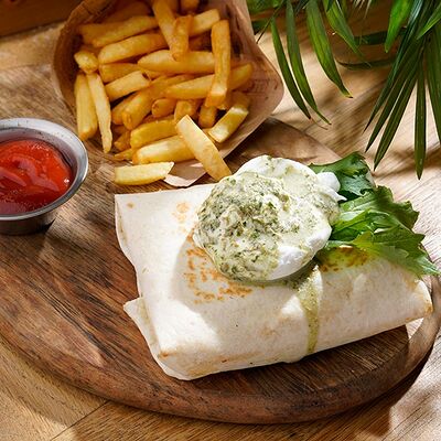 Тортилья с лососем и авокадо в ЧиллДОМ по цене 470 ₽