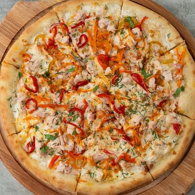 Пицца Чикен-Корея в ЗАИМБИРЬ по цене 499 ₽